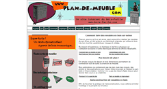 Desktop Screenshot of plan-de-meuble.com